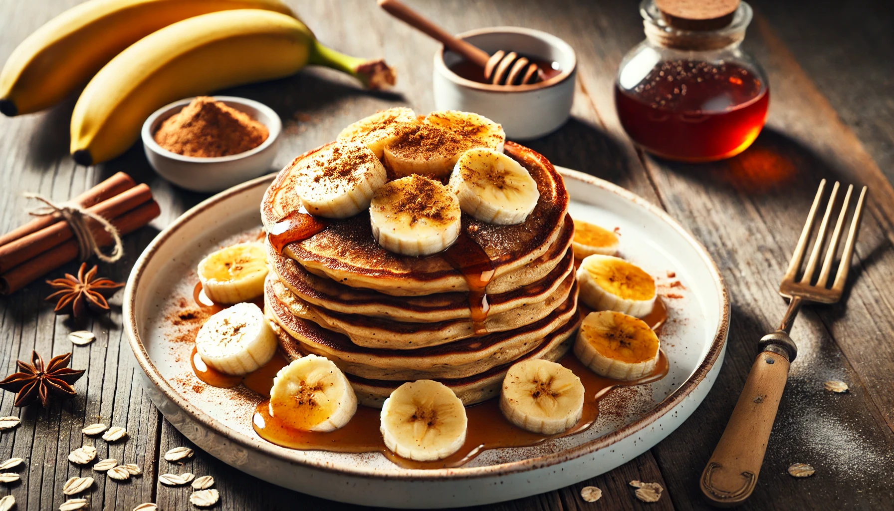Banana Oat Pancakes