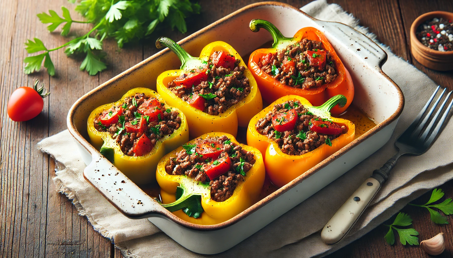 Paleo Beef-Stuffed Bell Pepper